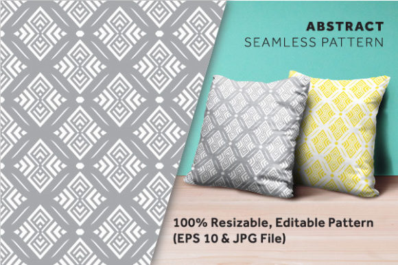 Abstract Seamless Geometric Patterns for Scalable Vector Design