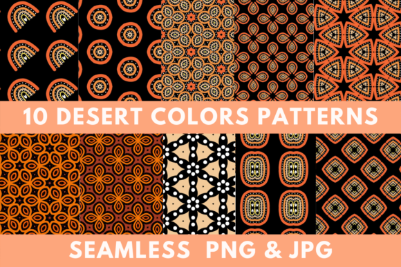 Desert Colors 10 Seamless Patterns: A Creative Resource for Digital Designers
