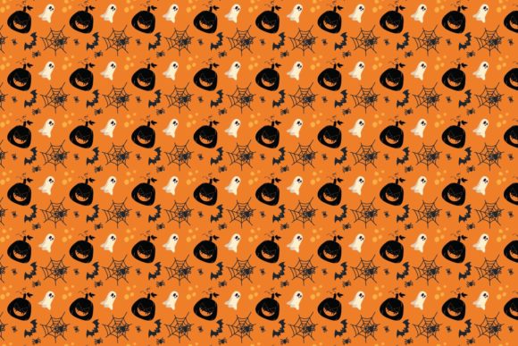 Halloween Patterns Icon-124: Versatile Vector Design Assets for Seasonal Projects