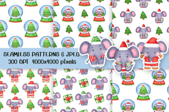 Happy Christmas Seamless Patterns: Festive Design Made Simple