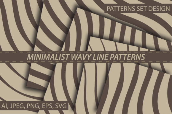 Minimalist Wavy Line Patterns: A Timeless Design for Modern Creativity