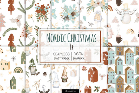 Nordic Christmas Seamless Patterns: Choosing the Right Digital Papers for Your Winter Projects