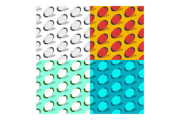 Patterns with Rugby Sport Ball. Team: Design Solutions for Cohesive Team Branding