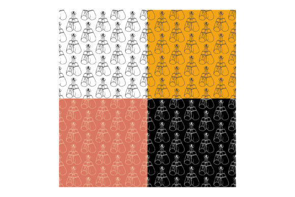 Patterns with Sports Boxing Gloves: A Versatile Design Element for Fabric and Decoration