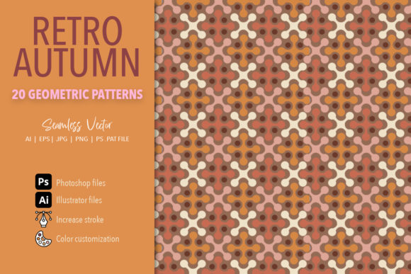 Retro Autumn 20 Vector Patterns: A Designer’s Toolkit for Vintage-Inspired Fall Projects