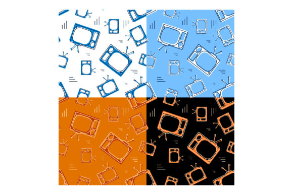 Retro TV Antenna Patterns for Modern Design