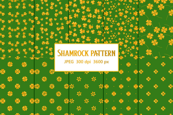 Shamrock Patterns: Gold Foil Designs for St. Patrick's Day Projects